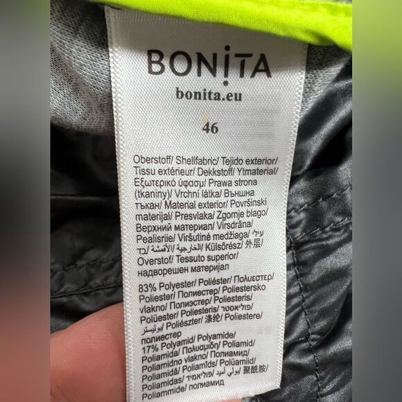 Bonita Stronger as One Jacket Black Foil size 46EU/XL US NWOT Windbreaker - Picture 12 of 13